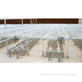 movable Plant nursery equipment steel bed with aluminum fra